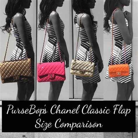 chanel bag classic size compare|Chanel classic flap bag medium.